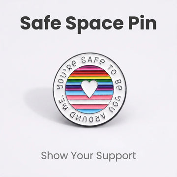You're Safe to Be You Enamel Pin | LGBTQ Rainbow Pride Ally Lapel Pin