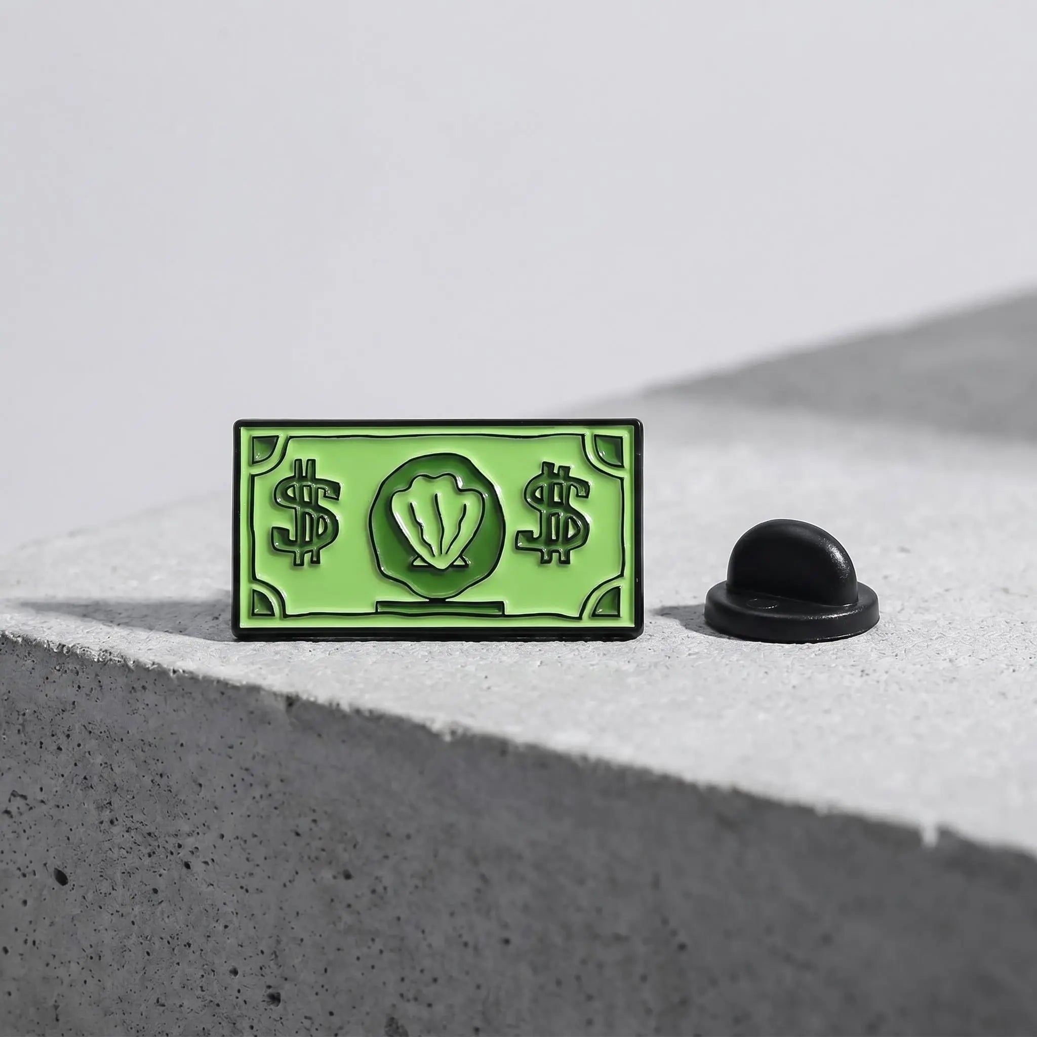 Mr. Krabs First Dollar Enamel Pin | Funny SpongeBob Cartoon Meme Lapel Pin