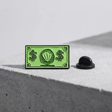 Mr. Krabs First Dollar Enamel Pin | Funny SpongeBob Cartoon Meme Lapel Pin
