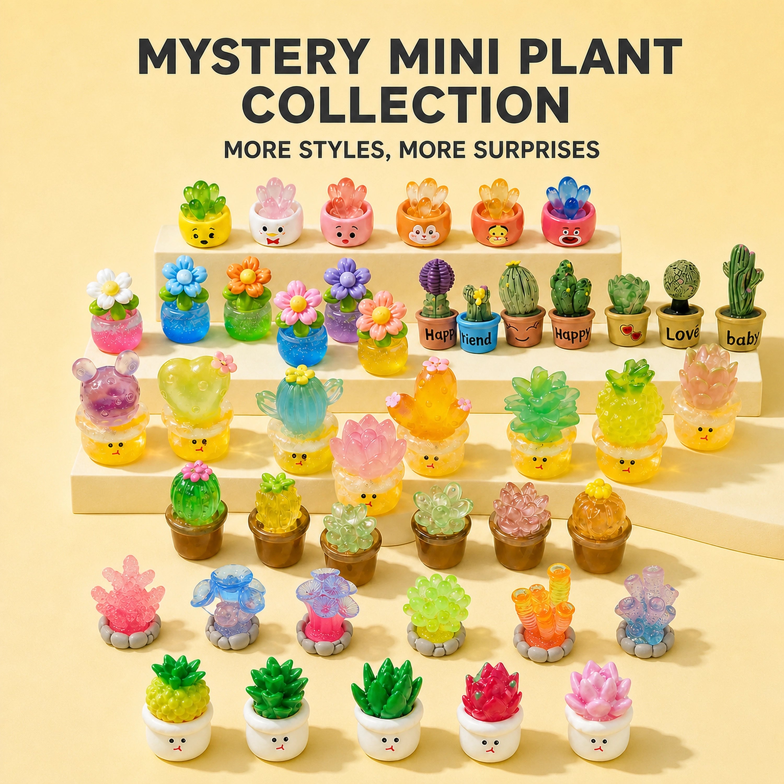 Mini Glow-in-the-Dark Succulent Plant Pots