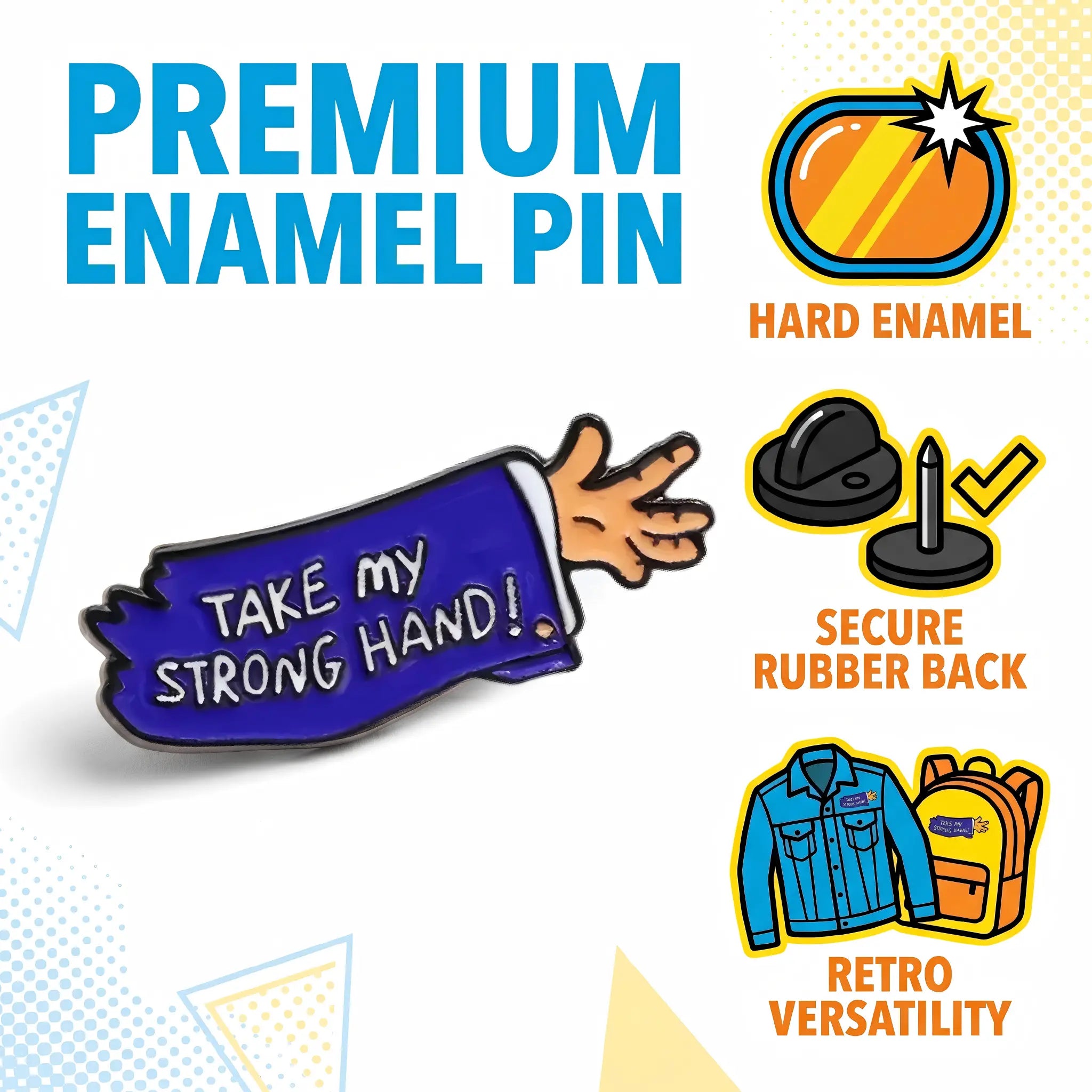 Take My Strong Hand Enamel Pin | Funny Scary Movie 2 Lapel Pin