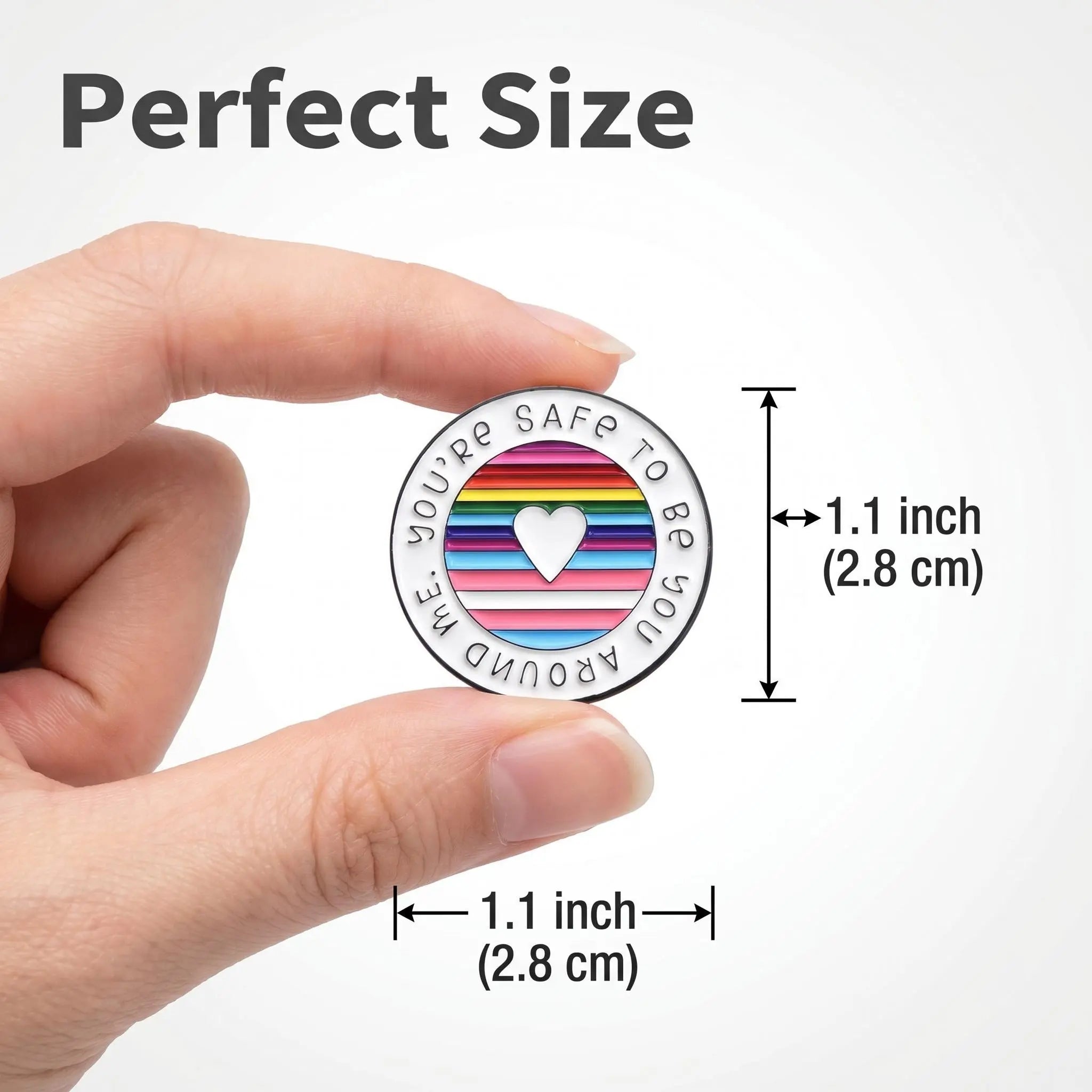You're Safe to Be You Enamel Pin | LGBTQ Rainbow Pride Ally Lapel Pin