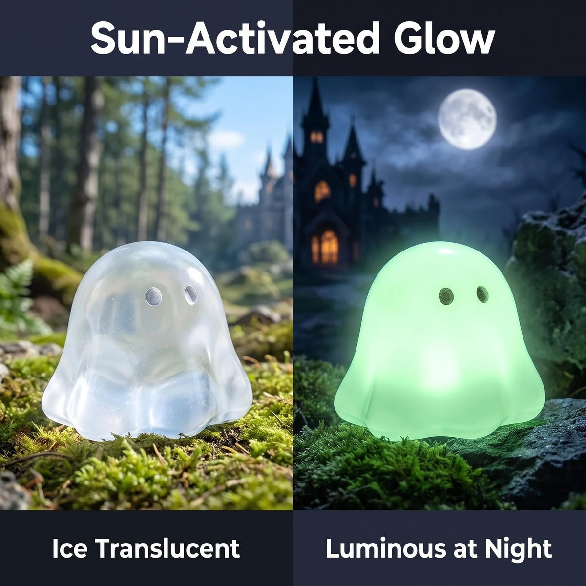 Mini Glow-in-the-Dark Ice Translucent Ghosts