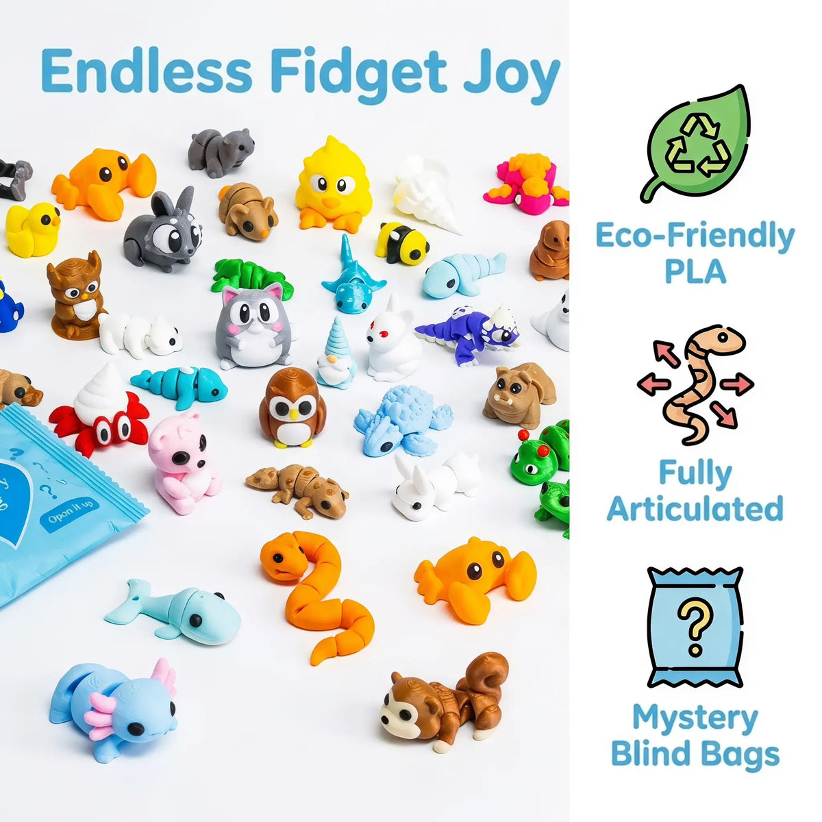 3D Printed Articulated Animal Blind Bags
