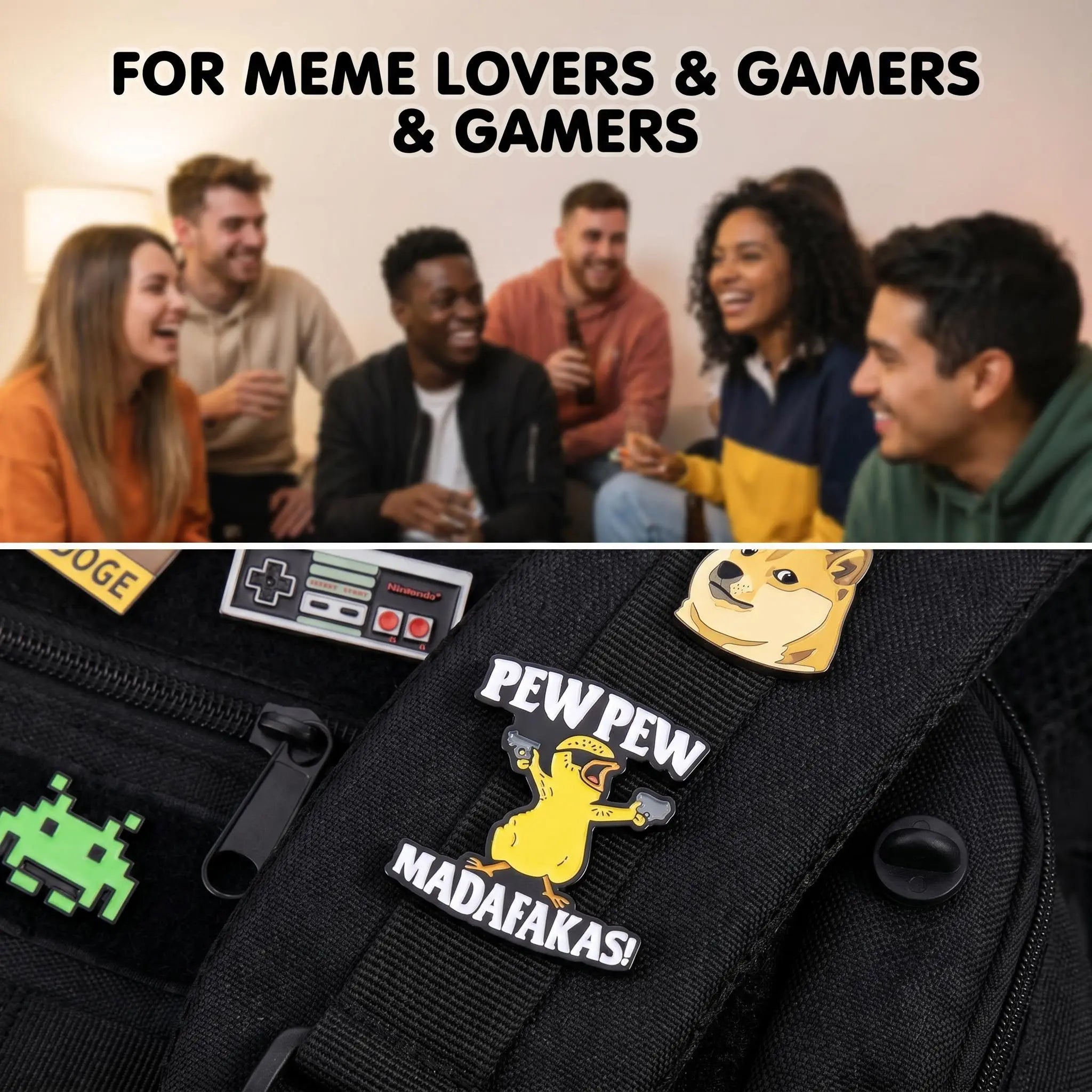 Funny Pew Pew Duck Enamel Pin | Hardcore Cartoon Meme Lapel Pin