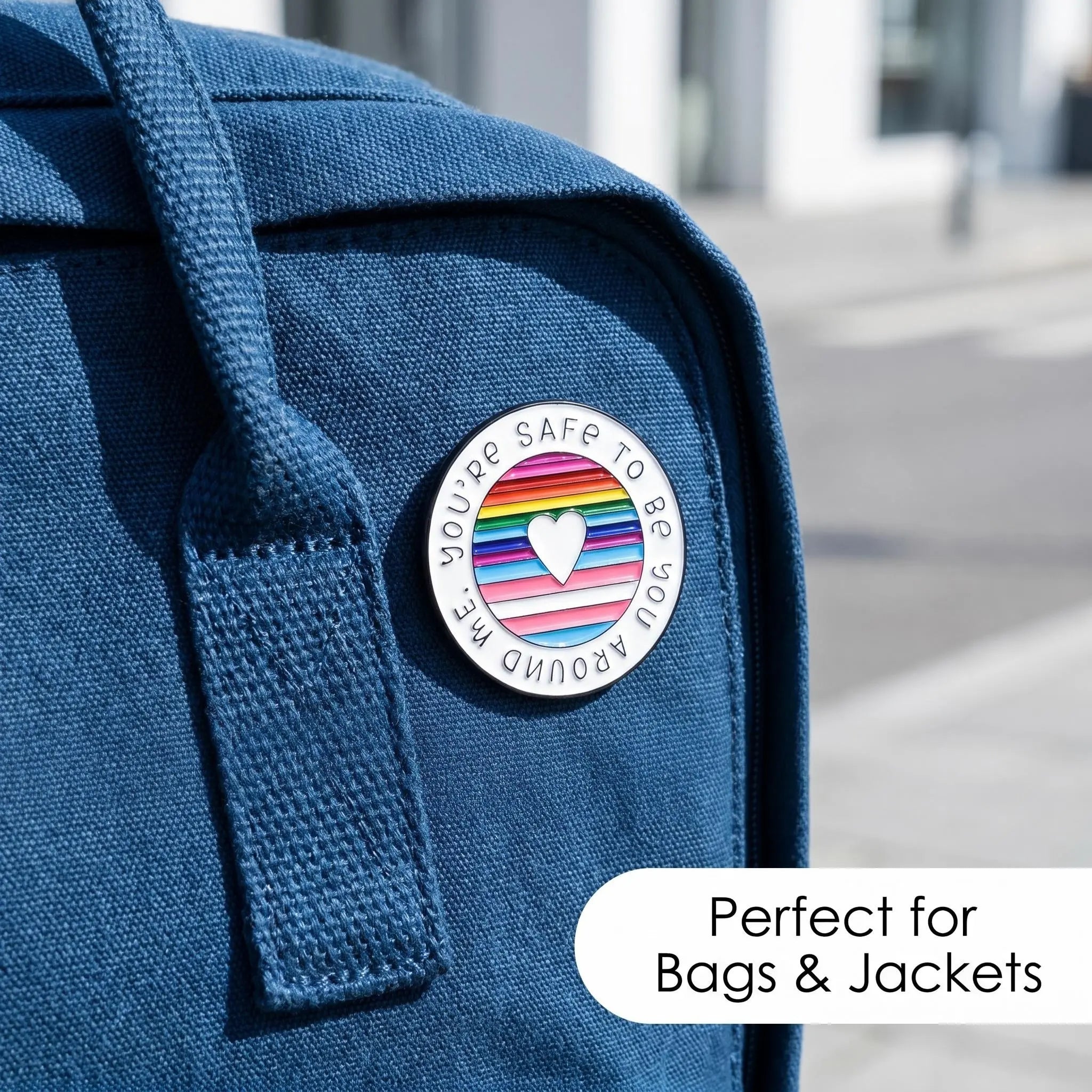 You're Safe to Be You Enamel Pin | LGBTQ Rainbow Pride Ally Lapel Pin