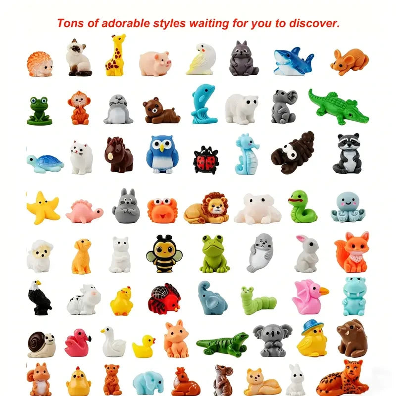 Large assortment of possible mini animal figurine styles