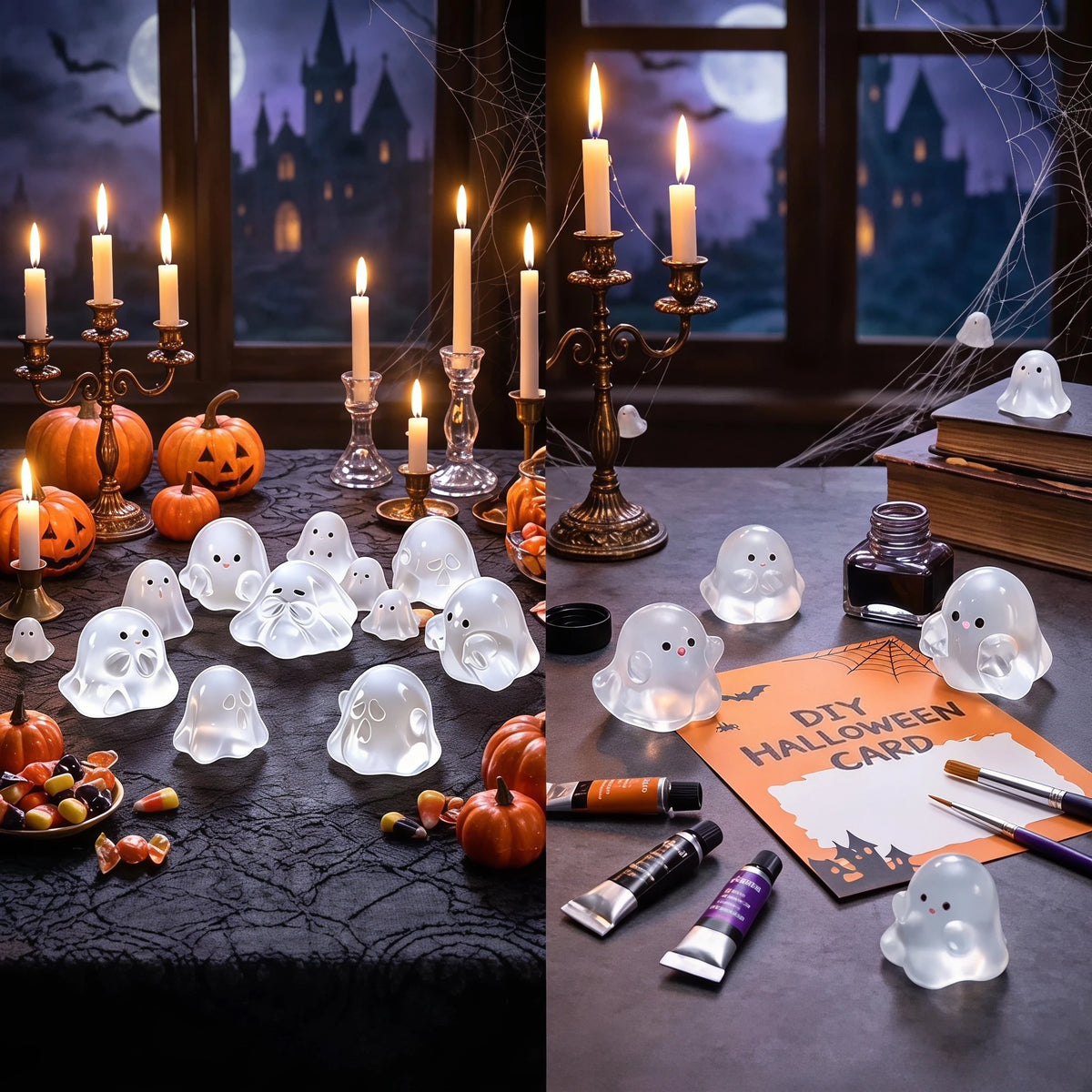Mini Glow-in-the-Dark Ice Translucent Ghosts