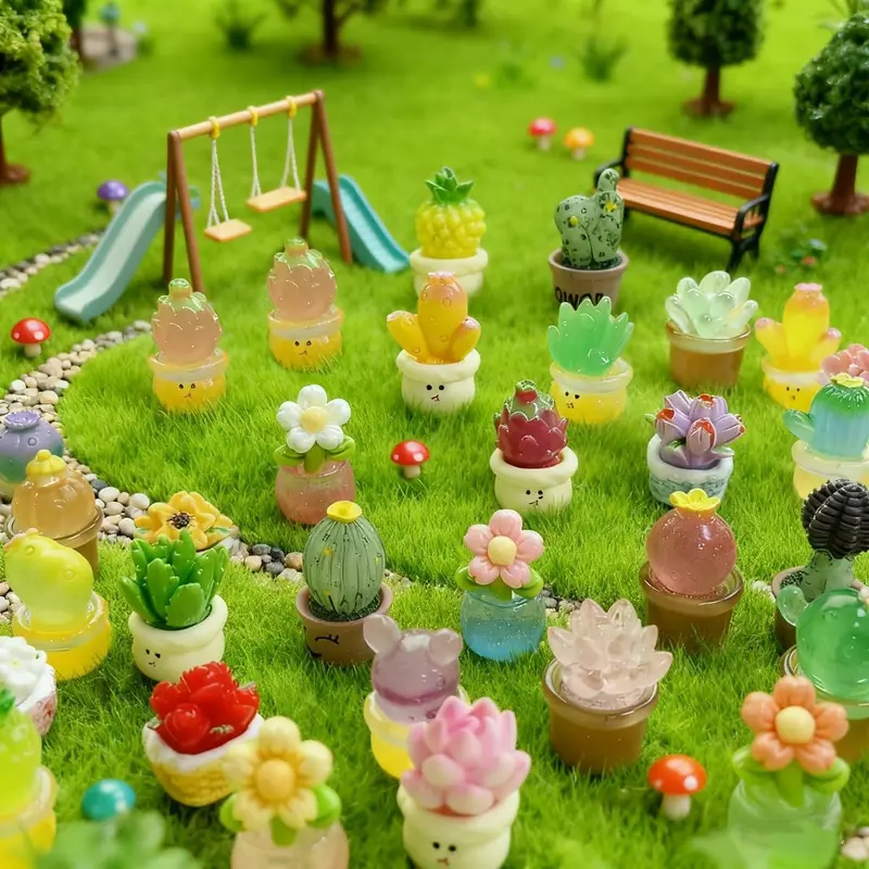 Mini Glow-in-the-Dark Succulent Plant Pots